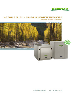 Aston Series Single Hydronic brochure cover