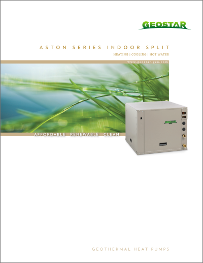 Aston Series Indoor Split brochure cover