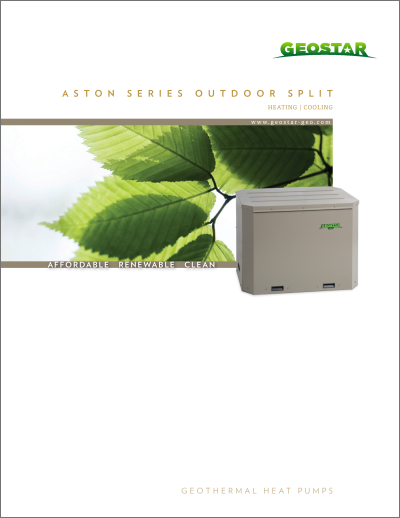 Aston Series Outdoor Split brochure cover