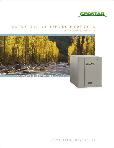Aston Series Single Hydronic brochure cover