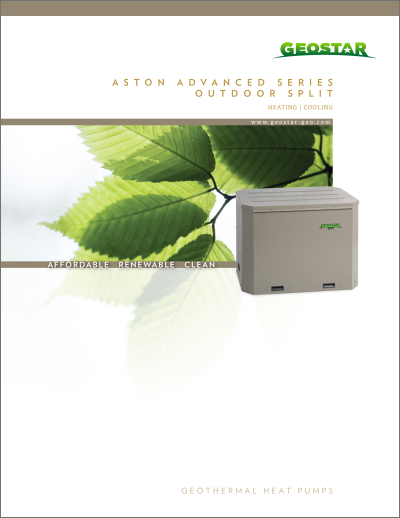 Aston Advanced Series Outdoor Split brochure cover
