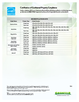 ENERGY STAR Certificate brochure cover
